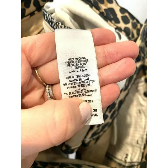 NWT Juicy Couture Black Label Tan Leopard Print - Picture 6 of 7